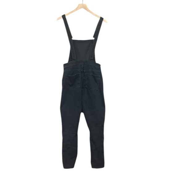 Madewell Skinny Overalls in Lunar Black Wash Raw Hem Small - Picture 10 of 14